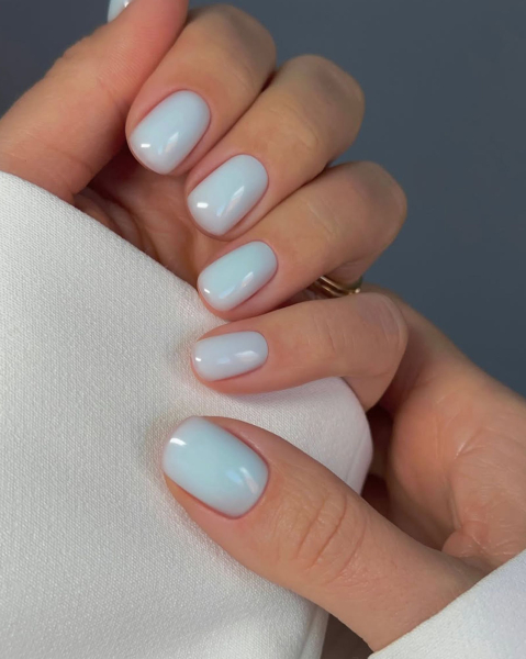 Sky Blue nails