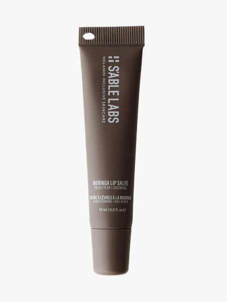 S'able Labs Moringa Lip Salve in branded tube component on a light gray background